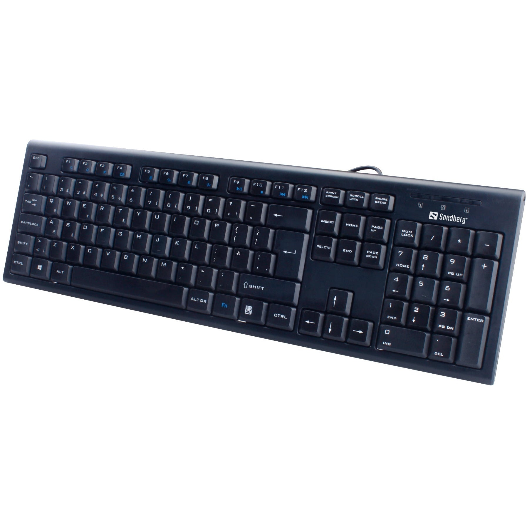 Wired USB Office Keyboard, svart (Nordic)