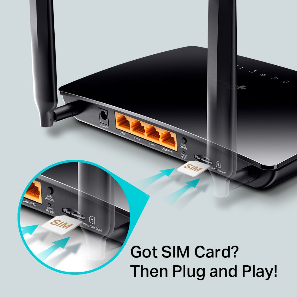 TP-LINK MR200 4GLTE WiFi Dual Band Router (ARCHER MR200)