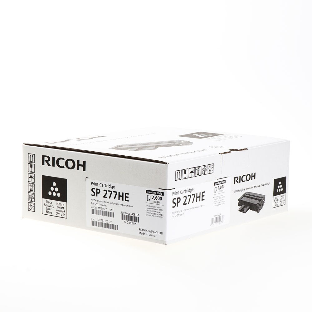 Ricoh Toner 408160 standard capacity SP277 black