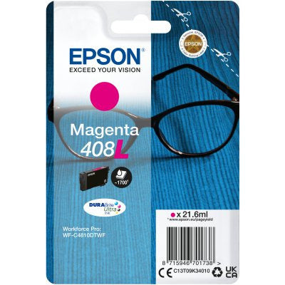 Epson 408L (Prentar: 2,200 síður) rautt blekhylki