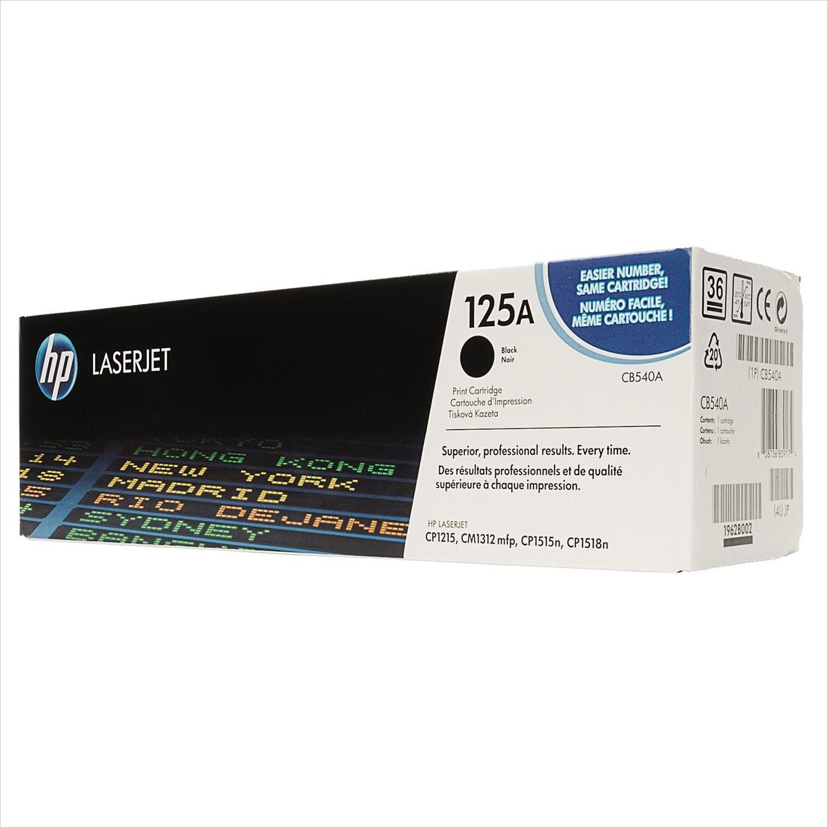 HP 125A (prentar:  2,200 síður) svart dufthylki