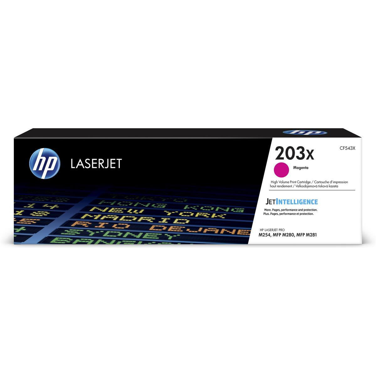 HP 203X (prentar:  2,500 síður) XL Original LaserJet dufthylki (rautt)