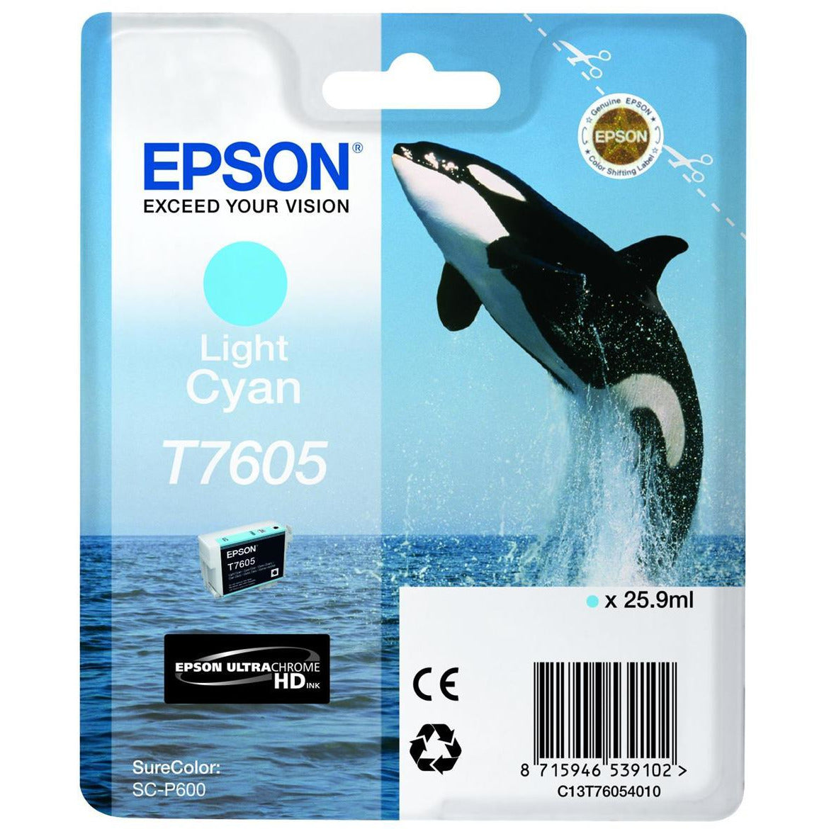 Epson T7605 Light blátt Ink 26ml