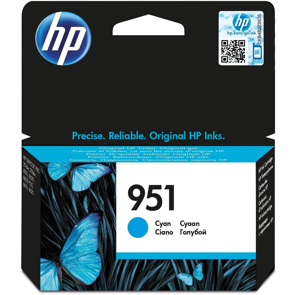 HP CN050AE 951 blátt Ink 0.7K