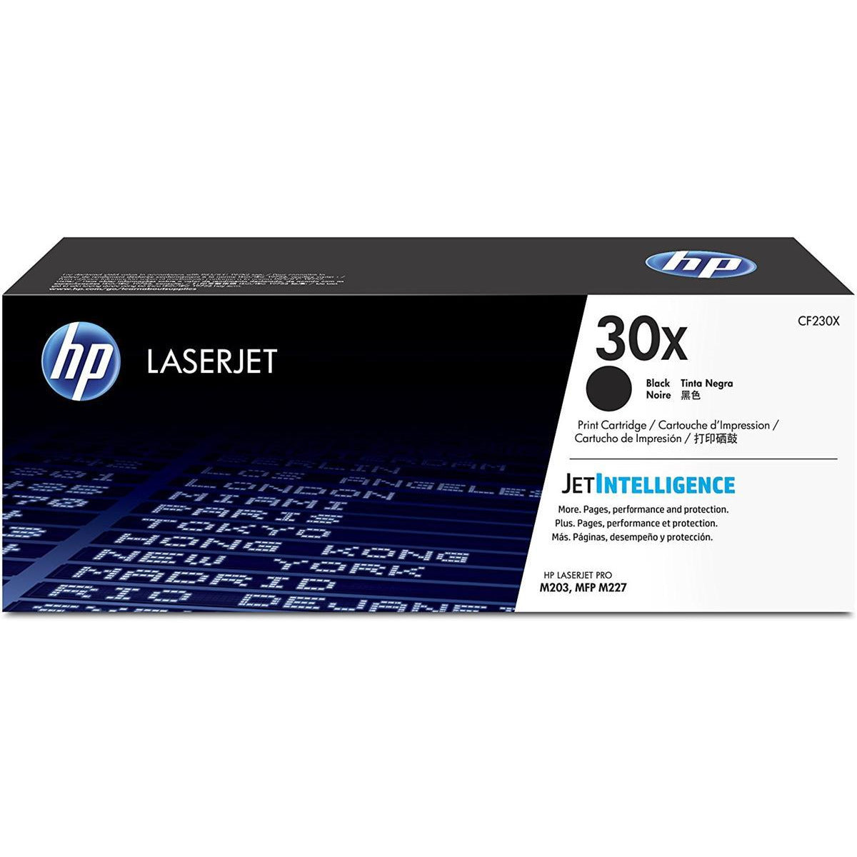 HP 30X (prentar:  3,500 síður) XL svart dufthylki