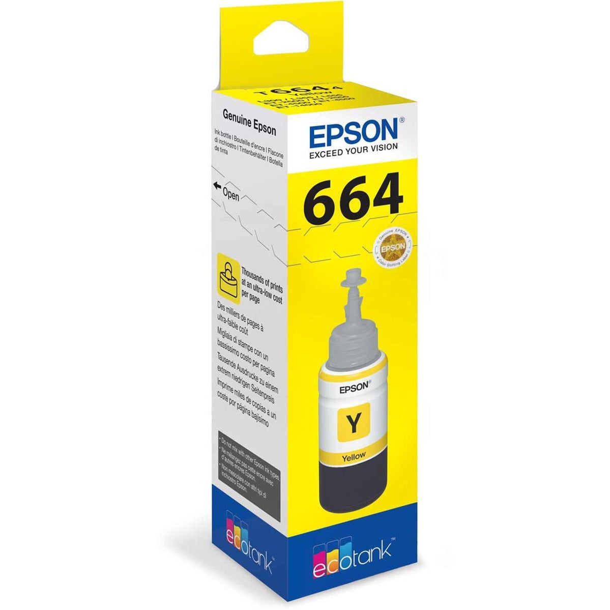 Epson T6644 (Prentar: 6,500 síður) gult (Ink bottle)
