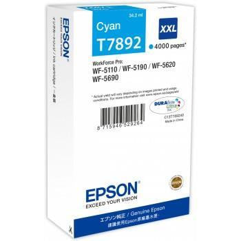 Epson T7892 XXL (Prentar: 4,000 síður) XL blátt blekhylki