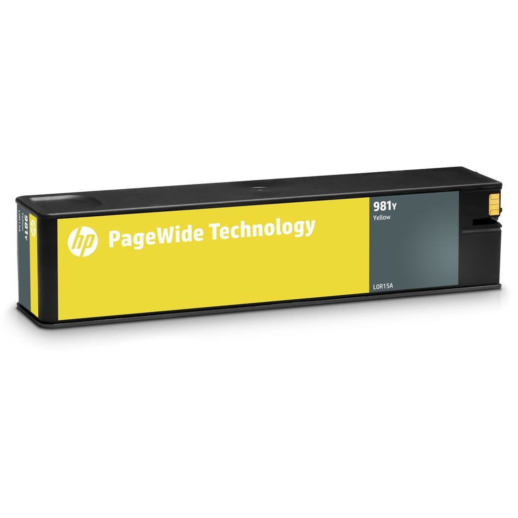 HP 981Y (prentar:  20,000 síður) Extra XL Original gult PageWide Cartridge fyrir PageWide Enterprise Color 556dn/556xh/586z/586dn/586f Printers