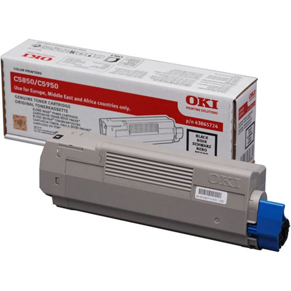OKI C5850 svart dufthylki 8K