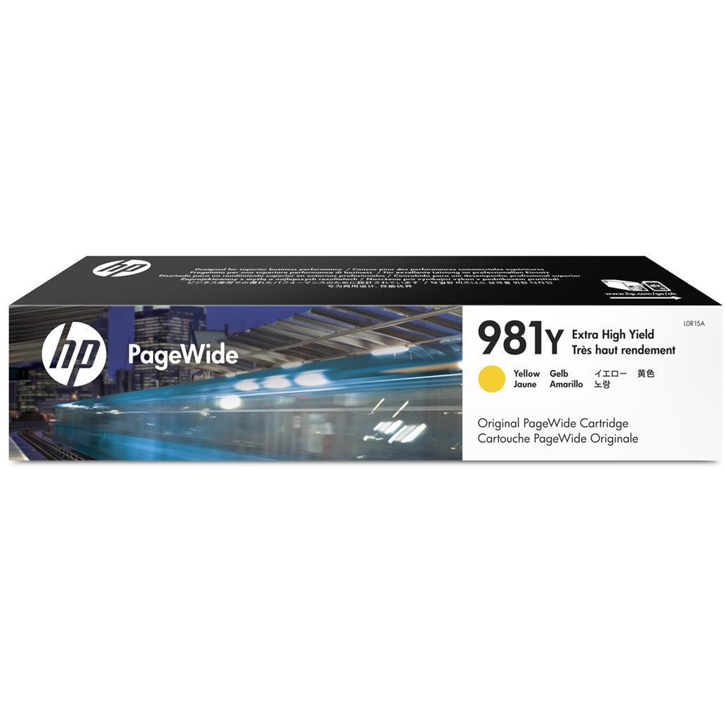 HP 981Y (prentar:  20,000 síður) Extra XL Original gult PageWide Cartridge fyrir PageWide Enterprise Color 556dn/556xh/586z/586dn/586f Printers