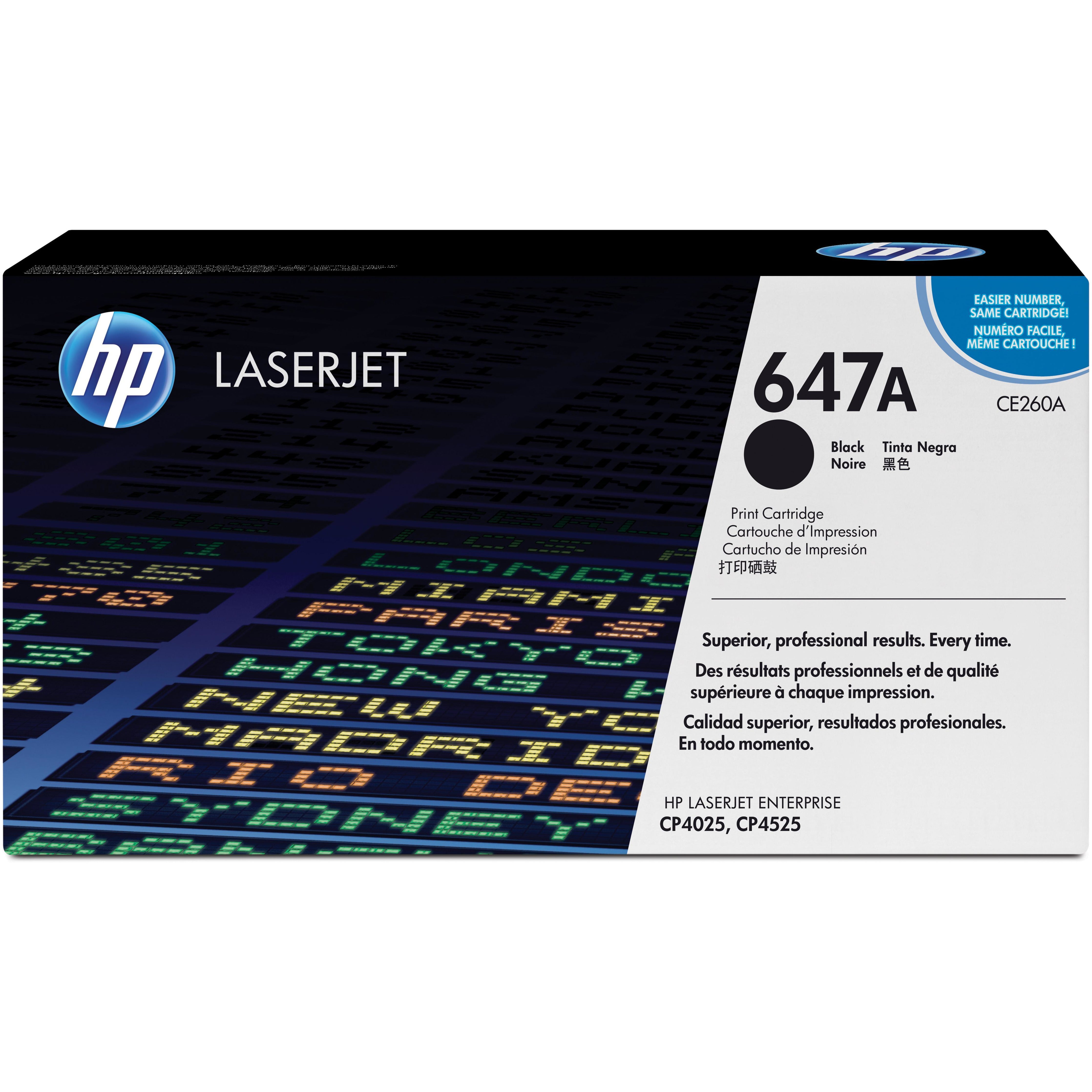 HP CE260A svart dufthylki CP4525
