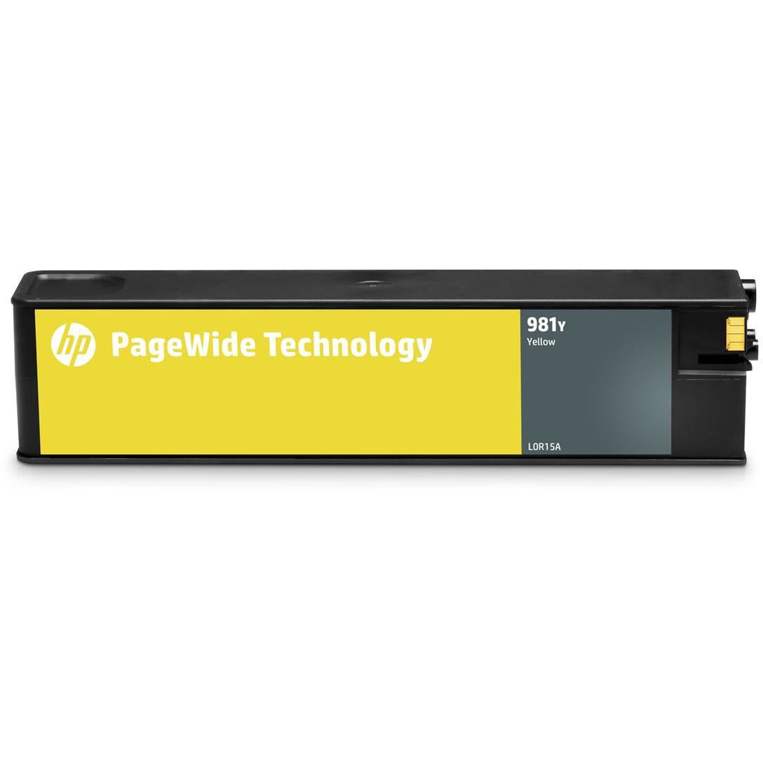 HP 981Y (prentar:  20,000 síður) Extra XL Original gult PageWide Cartridge fyrir PageWide Enterprise Color 556dn/556xh/586z/586dn/586f Printers