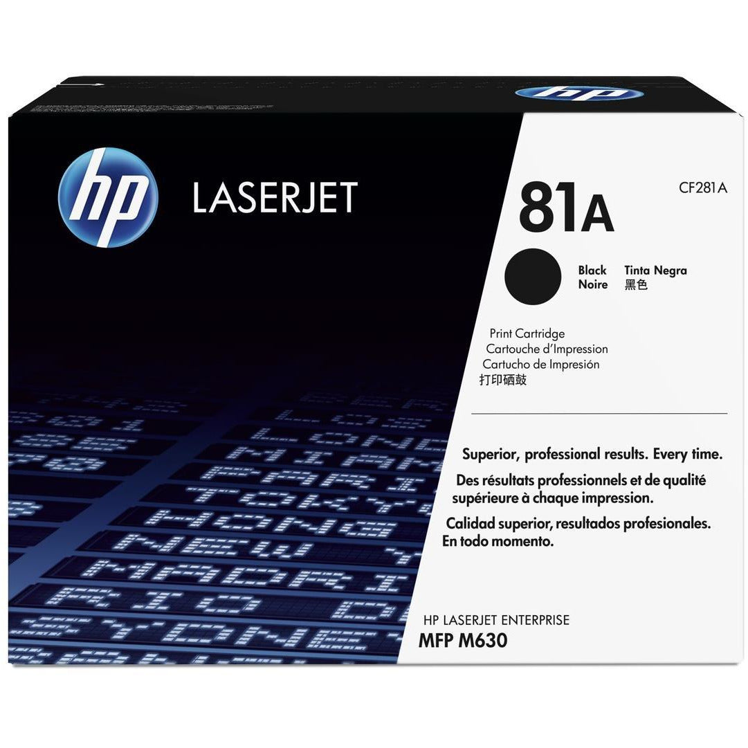 HP 81A (prentar:  10,500 síður) svart dufthylki