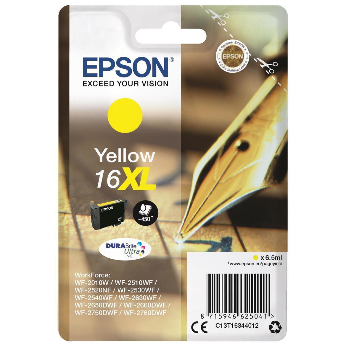Epson C13T16344012 16XL gult Ink 6.5ml