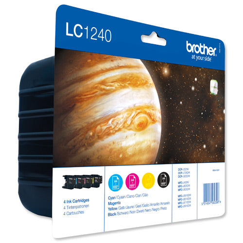 Brother LC1240 Bk/C/M/Y Value Pack