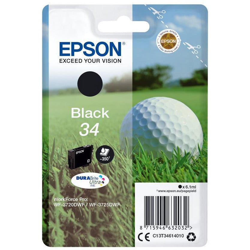 Epson WF3720DWF/WF3725 blekhylki svart 6.1ml