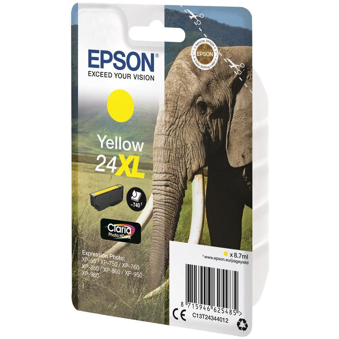 Epson C13T24344012 24XL gult Ink 9ml