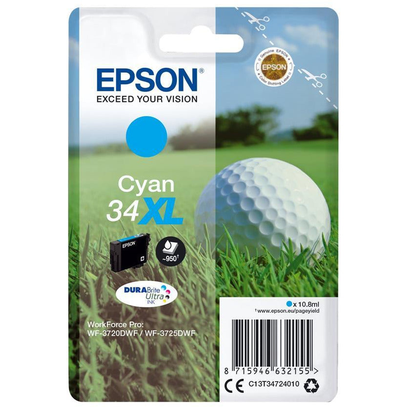 Epson WF3720/WF3725DWF blekhylki blátt 10.8ml
