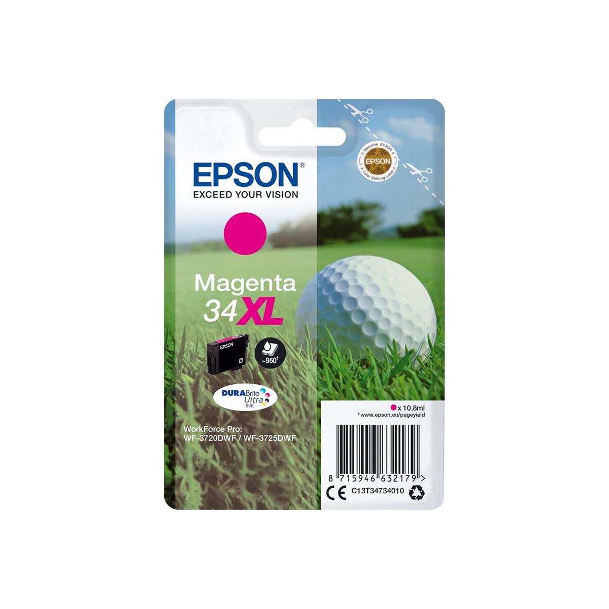 Epson C13T34734010 34XL rautt Ink 11ml