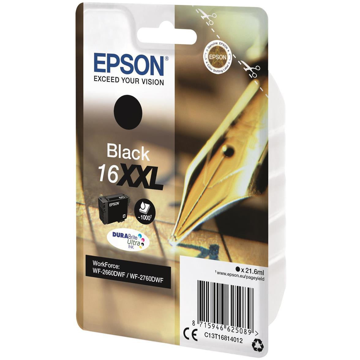 Epson WF2660DWF svart Inc Cartridge 21.6ml