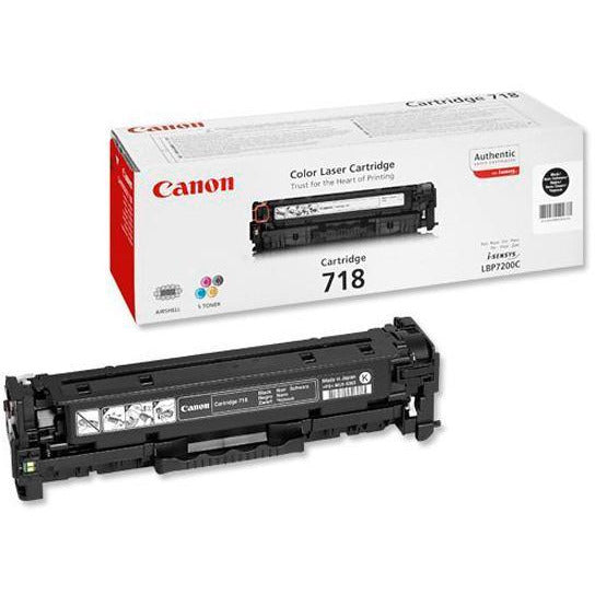 Canon 2662B005 718 svart dufthylki 3.4K Twinpack