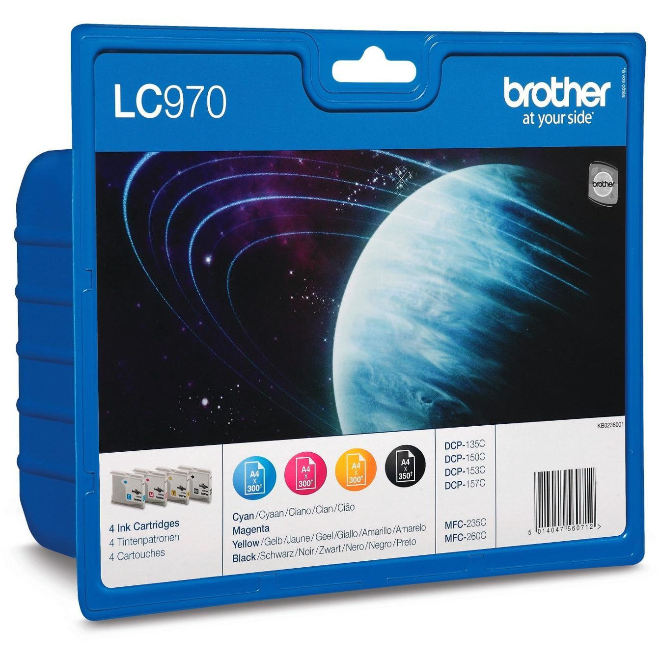 Brother LC970 Bk/C/M/Y Value Pack