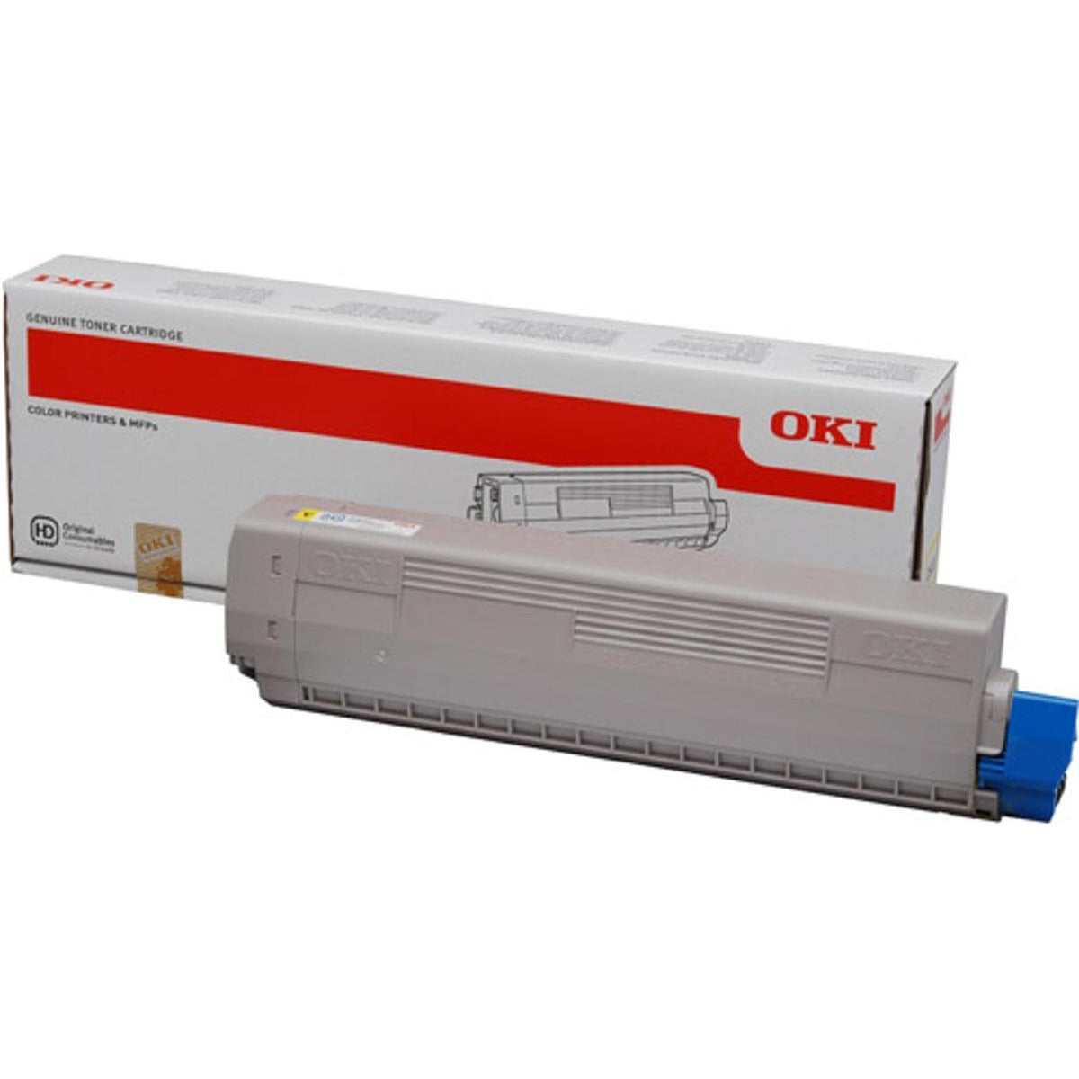 OKI C831/841 gult dufthylki 10K