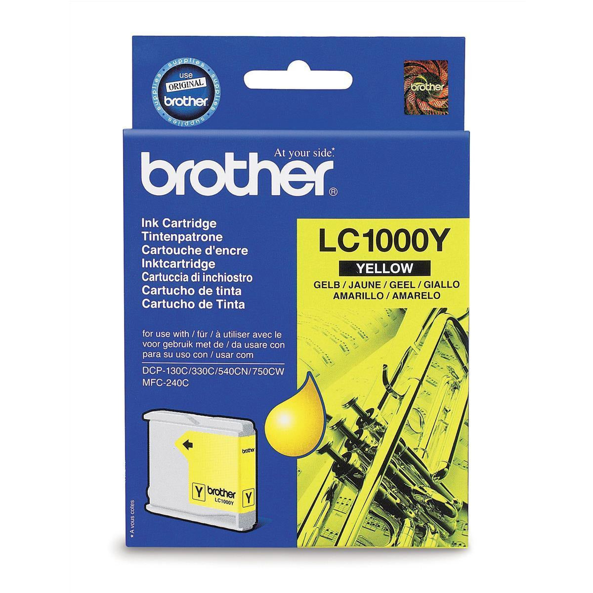 Brother LC1000Y gult (Prentar 400 síður) blekhylki