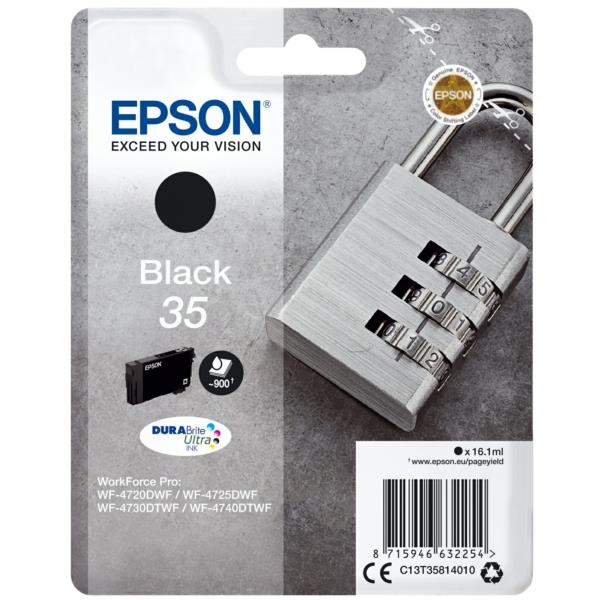 Epson Padlock 35 (16.1 ml) DURABrite Ultra svart blekhylki