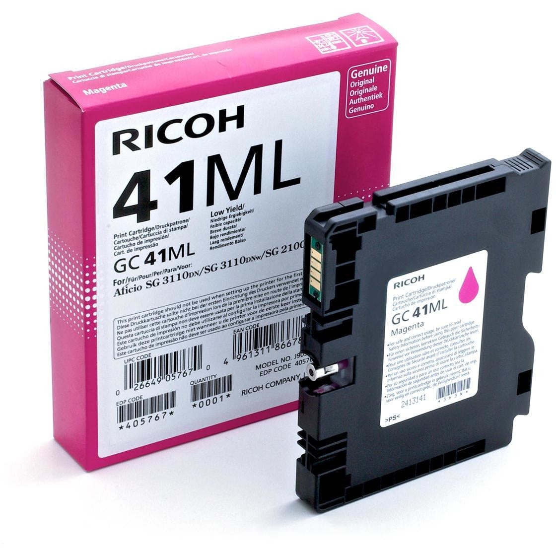 Ricoh Sg2100 GC41ML SC rautt Gel Ink