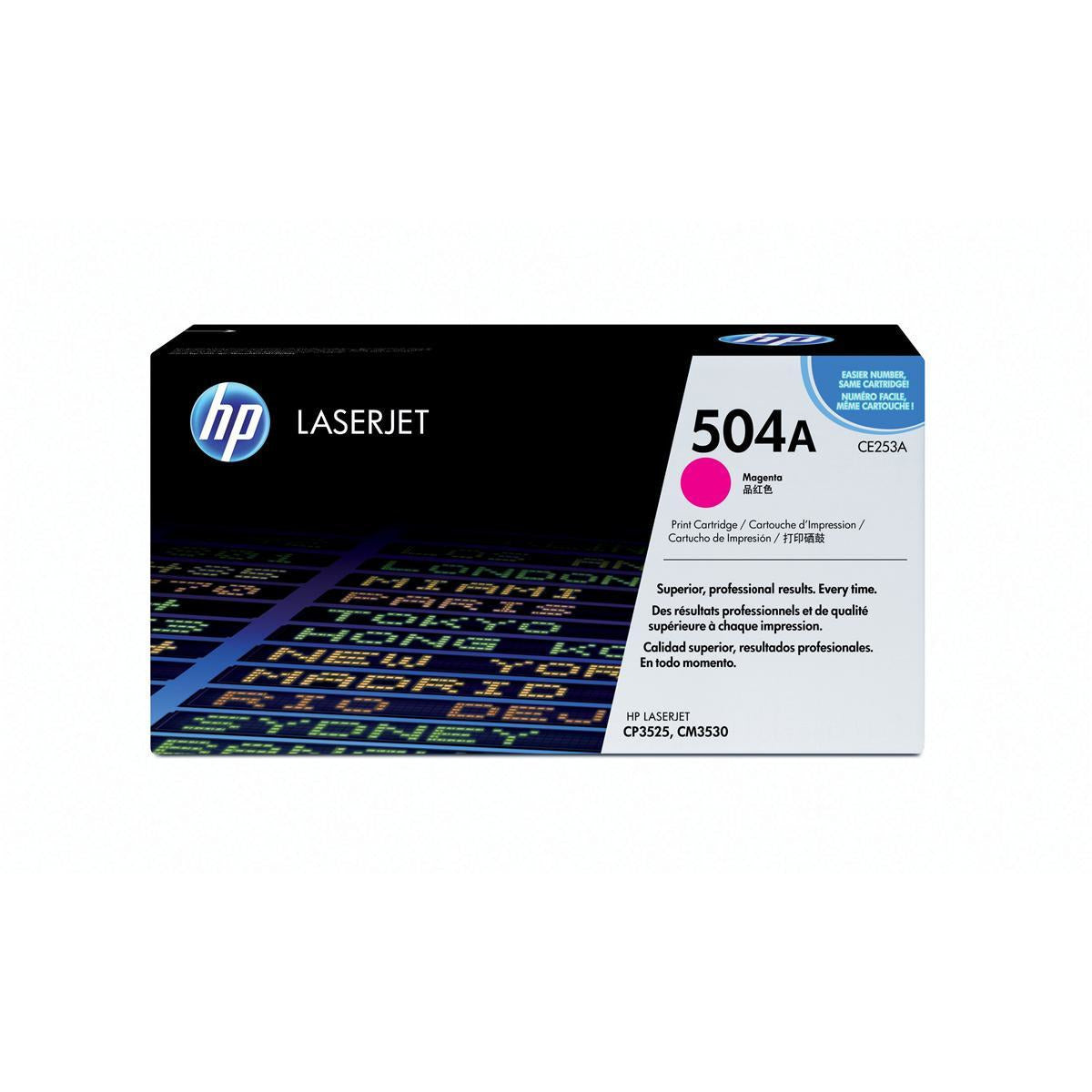 HP CE253A rautt lita LaserJet dufthylki