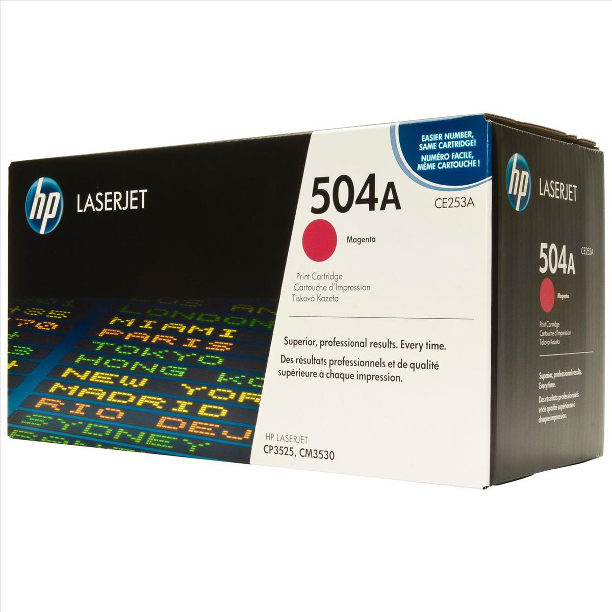 HP CE253A rautt lita LaserJet dufthylki