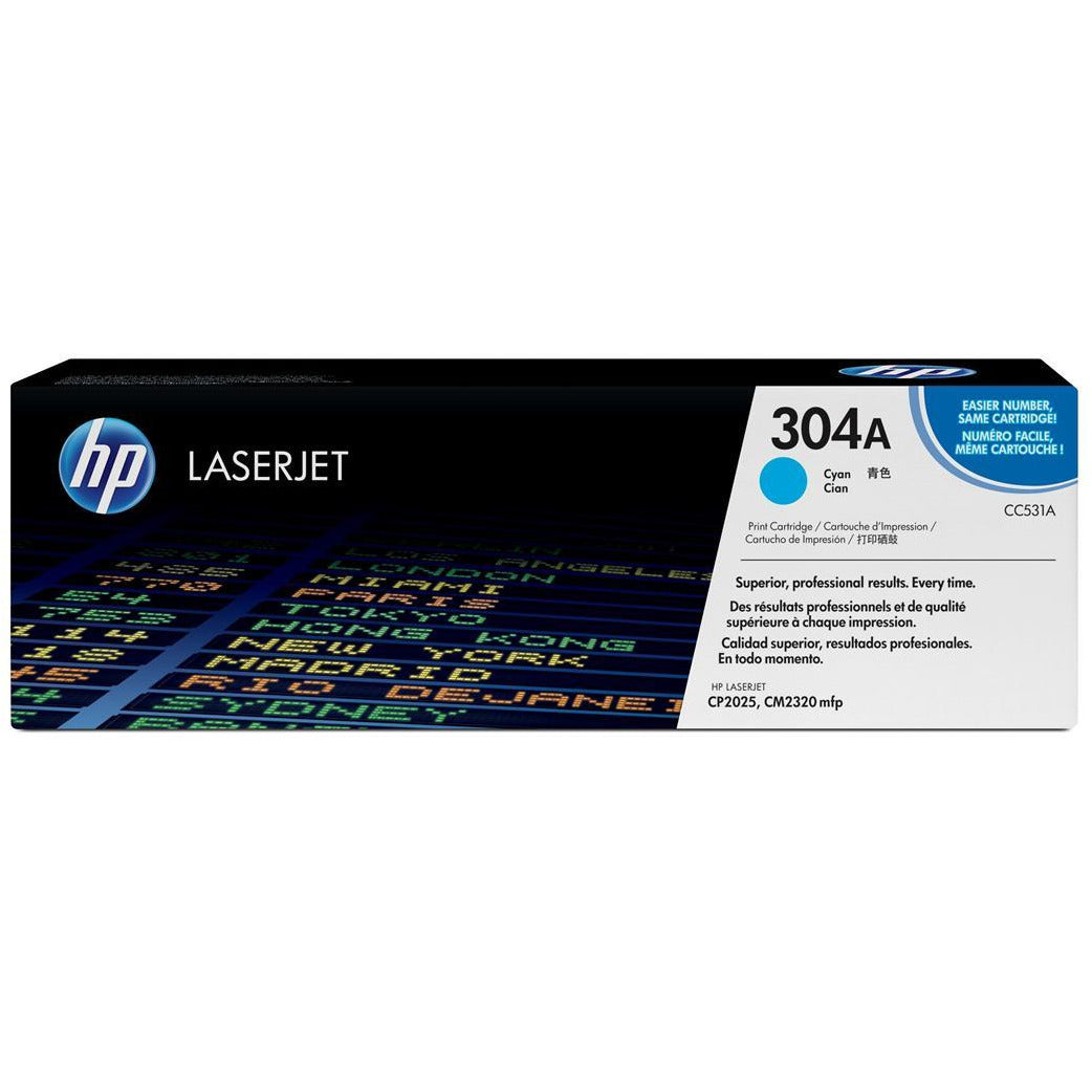 HP CC531A 304A blátt dufthylki 2.8K