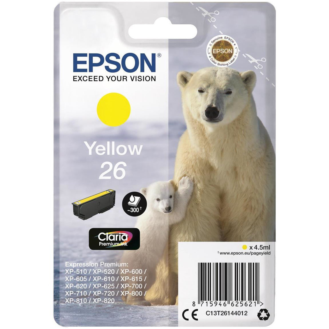 Epson XP600/700/800 gult blekhylki 4.5ml