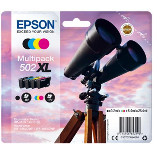 Epson 502XL svart lita Ink 28ml Multipack
