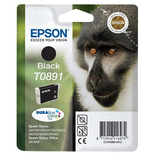 Epson Monkey T0891 (Prentar: 180 síður) svart blekhylki