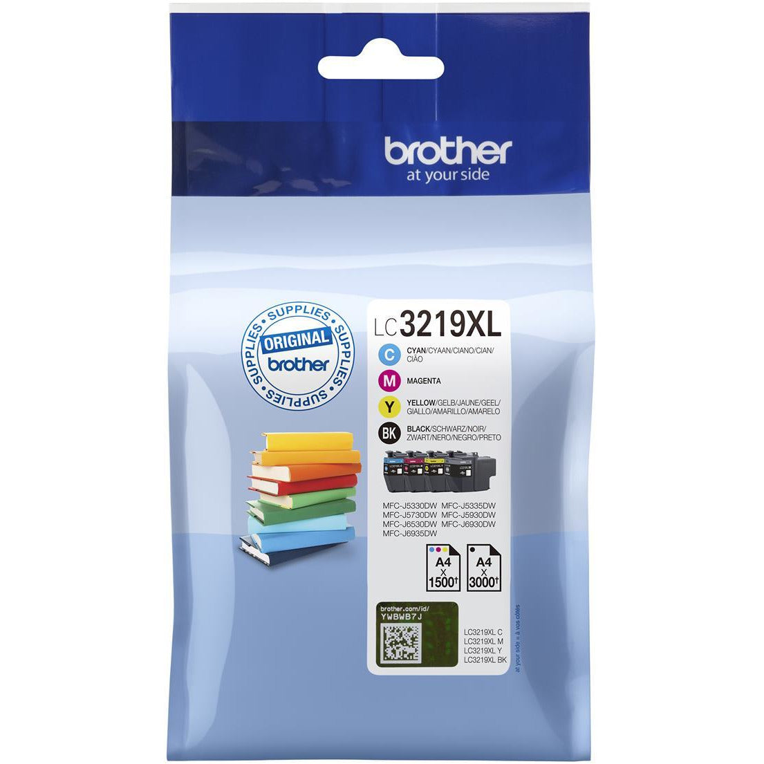 Brother MFCJ6530Dw Bk/C/M/Y Value Pack