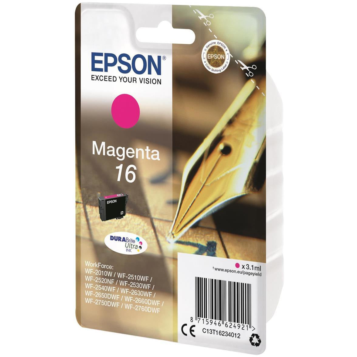 Epson Pen and Crossword 16 (Prentar 165 síður) DURABrite Ultra blekhylki (rautt)