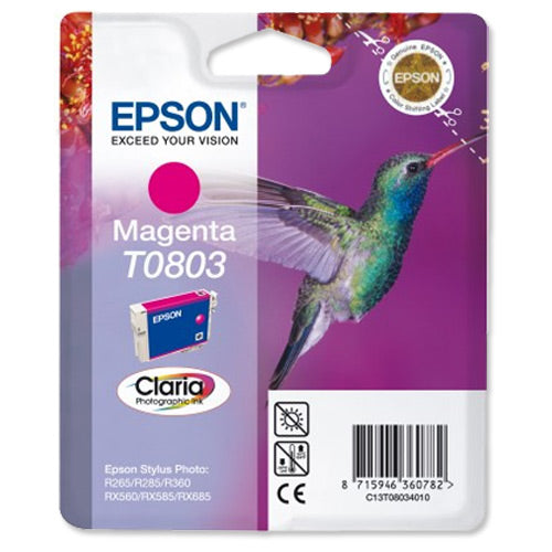 Epson Hummingbird T0803 (Prentar: 440 síður) rautt blekhylki