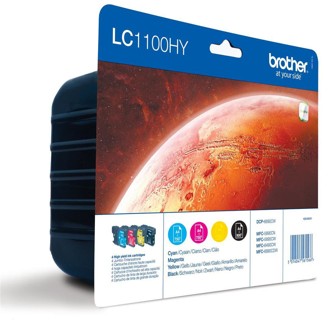 Brother LC1100 Bk/C/M/Y Value Pack