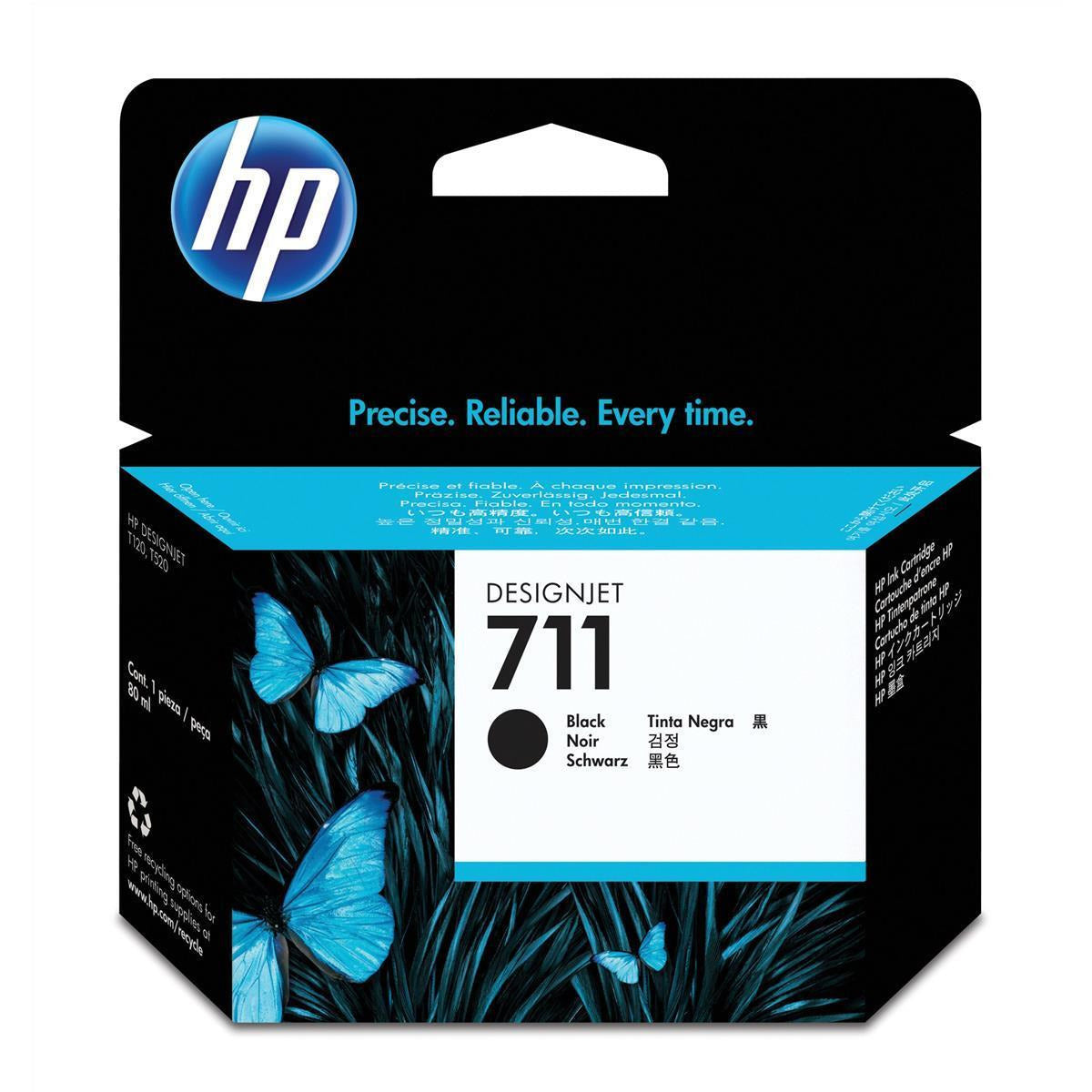 HP 711 (Volume: 80ml) svart blekhylki