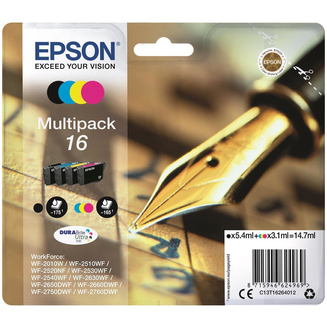 Epson WF2010/2510/2540 Bk/C/M/Y Pack