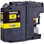 Brother LC123Y (Prentar: 600 síður) gult blekhylki