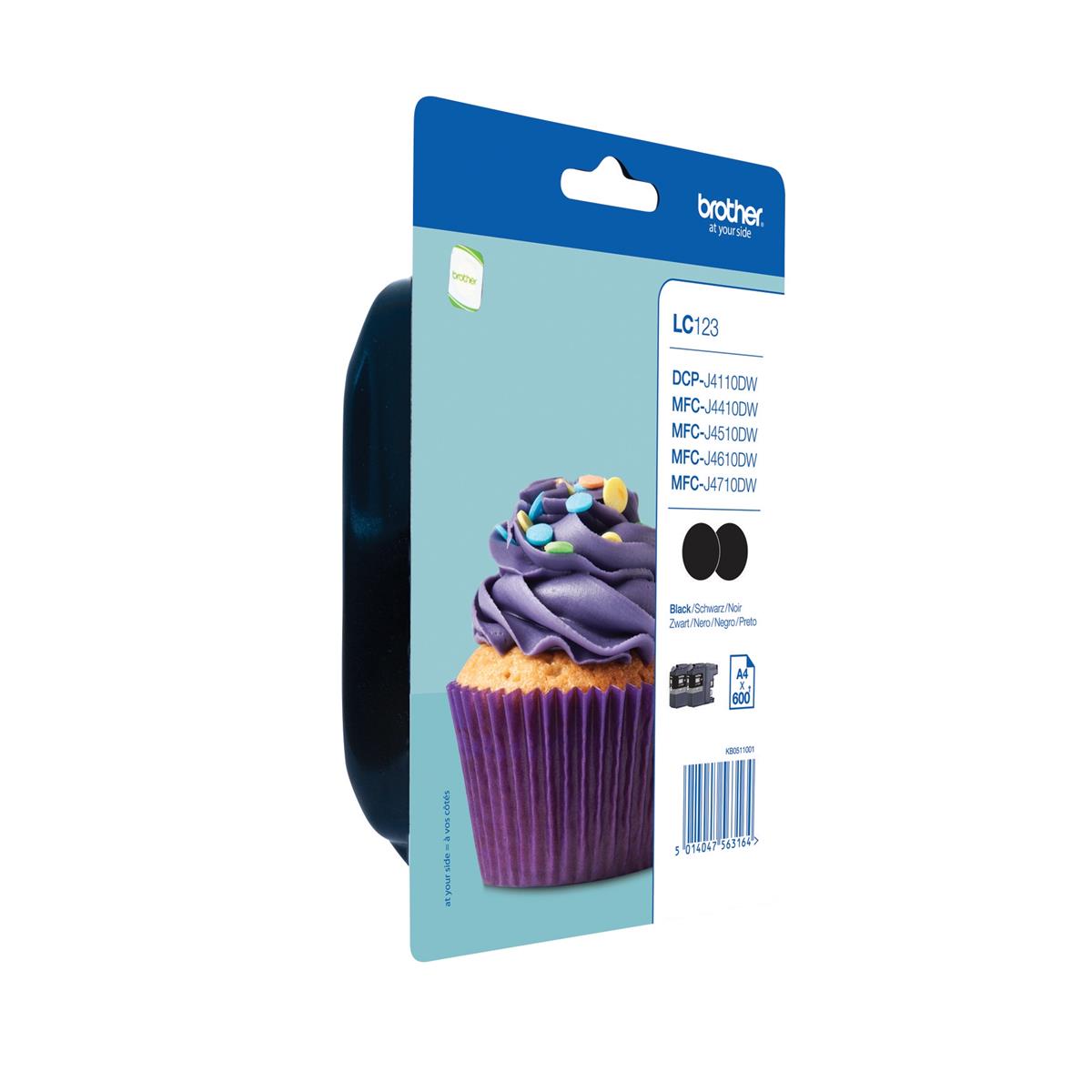 Brother LC123 Twin Pack Bk/Bk