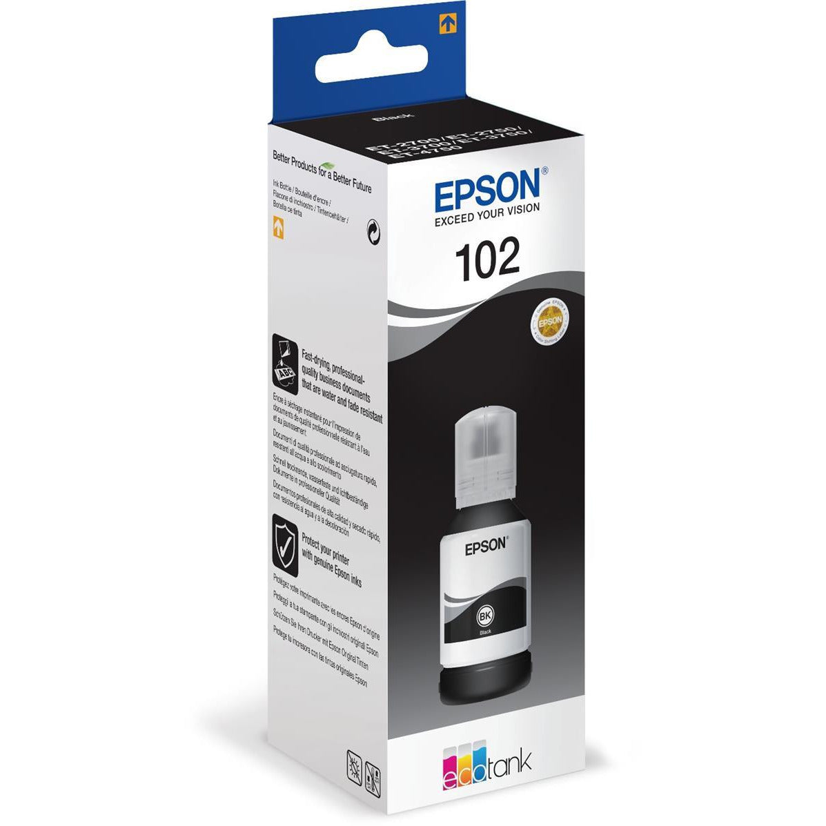 Epson 102 Ecotank svart blekhylki 127ml