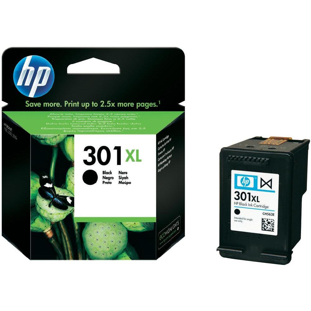 HP 301XL (Prentar: 480 síður) svart blekhylki