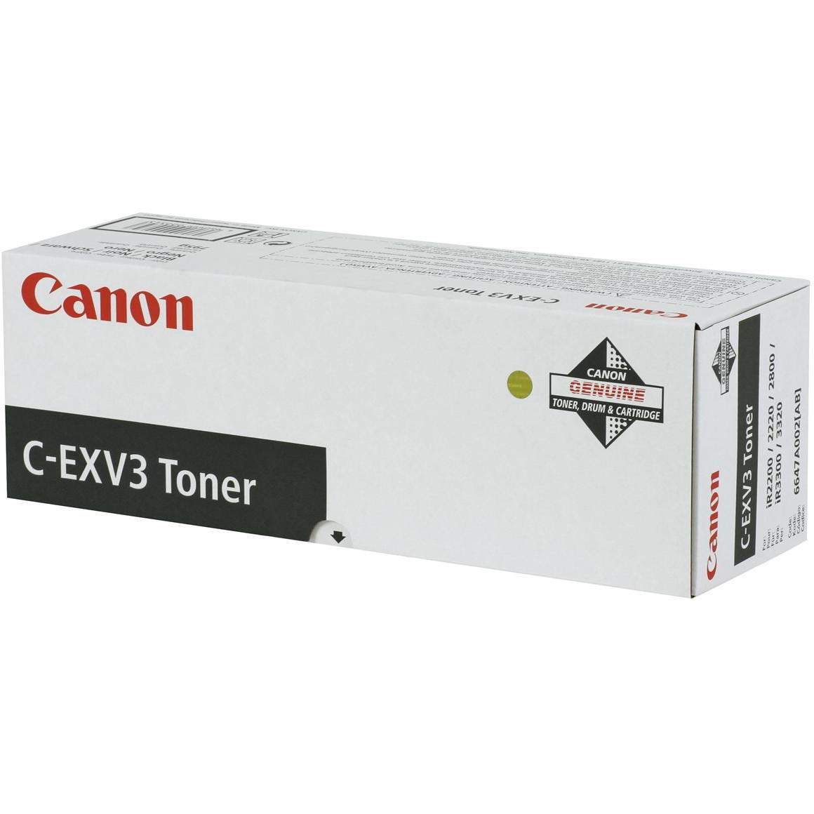 Canon 6647A002 EXV3 svart dufthylki 15K