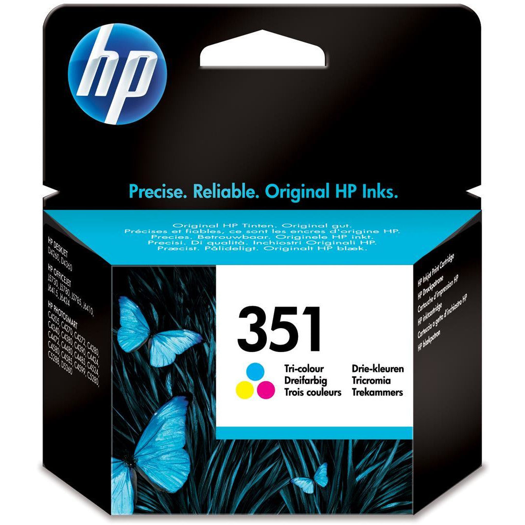 HP 351 (Yield: 170 Pages) Cyan/Magenta/Yellow Ink Cartridge