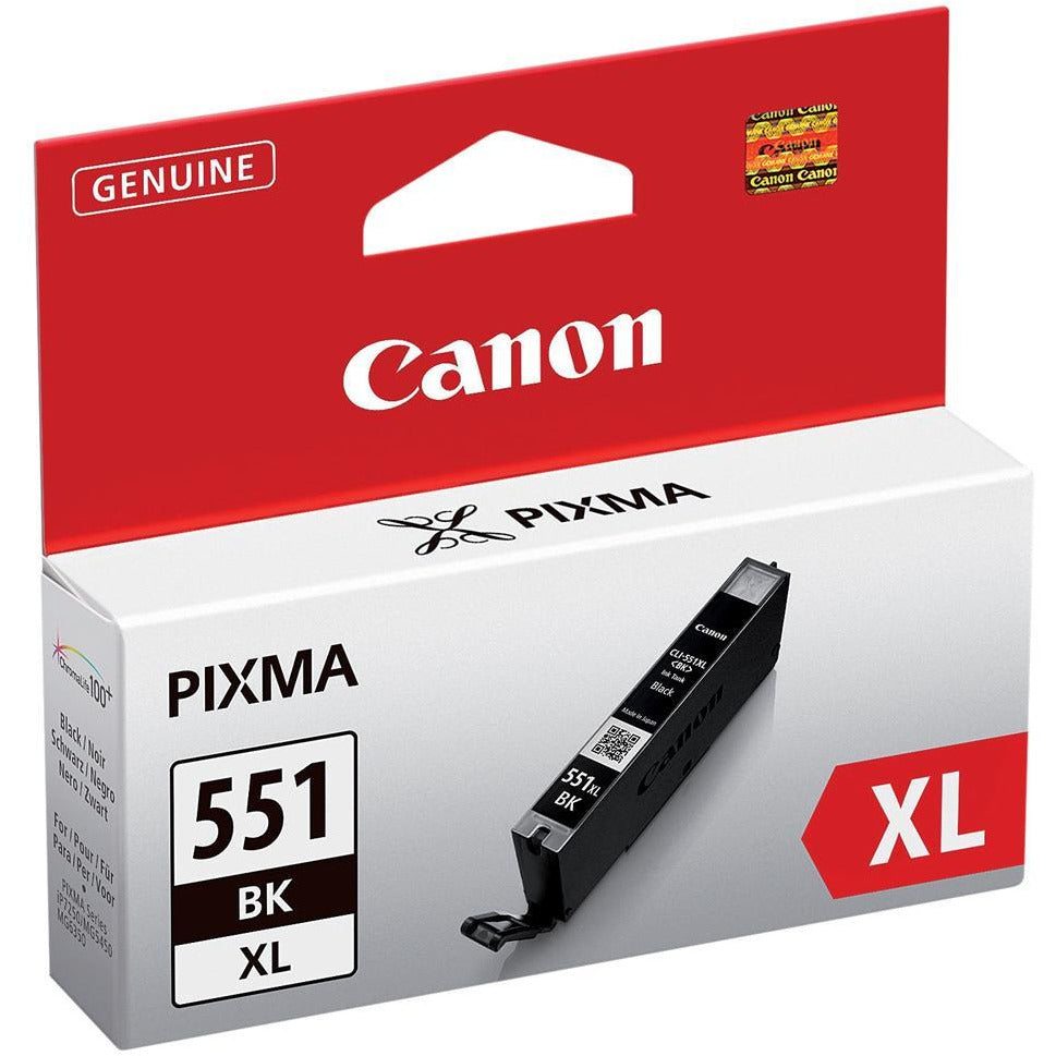 Canon CLI-551BKXL (1,130 Photos) XL svart blekhylki