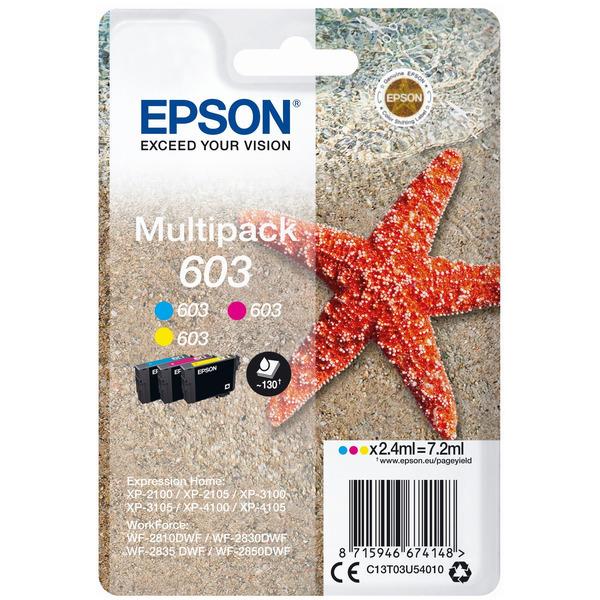 Epson C13T03U54010 603 CMY Ink 3x 2.4ml Multipack
